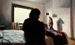 Antonio Chaurand, «Se hace tarde», óleo sobre tela.