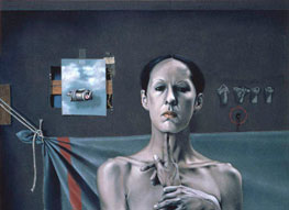 Arturo Rivera, «El rito», detalle, óleo sobre tela, 1988.