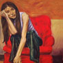 Harold López Muños, «Lo que una mujer añora», óleo sobre tela, 2006.