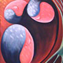 Juan Alfredo Ramos Enríquez, «Embriones», óleo sobre tela, 2010.