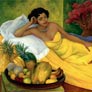 Diego Rivera, «Retrato de la Sra. Doña Elena Flores de Carrillo», óleo sobre tela, 1953.