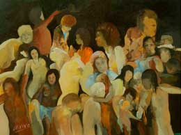 Andres Vivo, «Transformaciones II», óleo sobre tela.