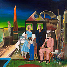 Israel Ávila, «La Sainte Famille», óleo sobre tela, 2016.