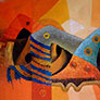 Rafael Arturo Human Quispe, «Vestigios del tiempo», óleo sobre tela, 2011.