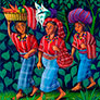 Mario González Chavajay, «Mujeres divinas», óleo sobre tela, 2003.