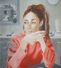 Alma Domínguez, «Dia gris...», óleo sobre tela, 2009