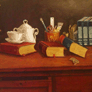 Luis Chaves Solera, «El escritorio de mi abuelo», óleo sobre tela, 2008.