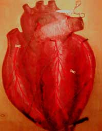 José Mario Hernández, «Il mio cuore», óleo sobre tela, 2012,