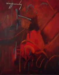 Miguel Díaz Granados, «Sin título», óleo sobre tela, 2010.