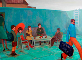 William Hernández Molina, «Rubix», acrílico sobre tela, 2009.