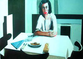 Alfredo Pardo Marti, «Hora de comer», óleo sobre tela, 2007.