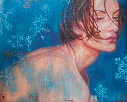 Patricia Sánchez F. Saiffe, «Invierno», óleo sobre tela, 2007.