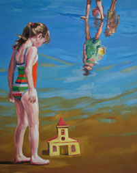 Adrian Arguedas Ruano, «Marea baja», óleo sobre tela, 2011.
