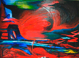Ricardo Sanchez Madrid, «Sanación», óleo sobre tela, 2013.