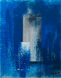 Eduardo Hugo, «Azul III», acrílico sobre tela, 2008.