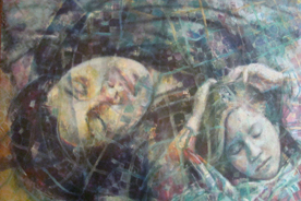 Norberto D'Abreu, «El sueño», óleo sobre tela, 2011.