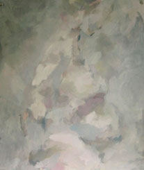 Paula Fernandez, «Embarazada», óleo sobre papel, 2011.