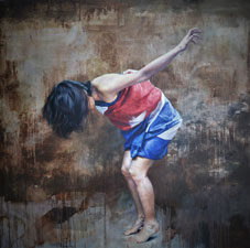 Yoel Díaz Gálvez, «La prisión del alma», óleo sobre tela, 2017.