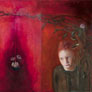 Ana Fuentes, «Triptico», óleo sobre tela.