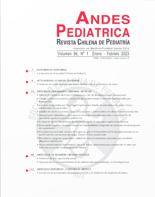 Andes Pediátrica - Revista Chilena de Pediatria