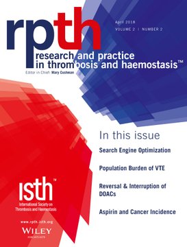 Research and Practice in Thrombosis and Haemostasis